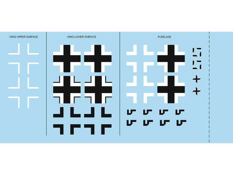 Bf 109G-6 national insignia 1/48 - zdjęcie 1 Bf 109G-6 national insignia 1/48 - zdjęcie 1
