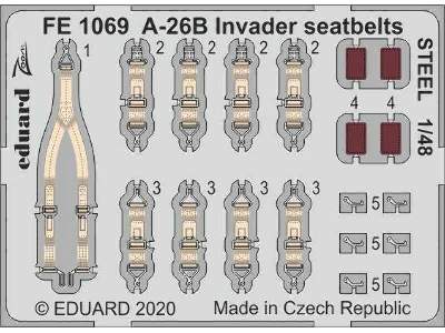 A-26B Invader seatbelts STEEL 1/48 - zdjęcie 1