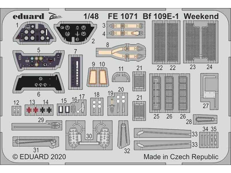 Bf 109E-1 Weekend 1/48 - zdjęcie 1 Bf 109E-1 Weekend 1/48 - zdjęcie 1