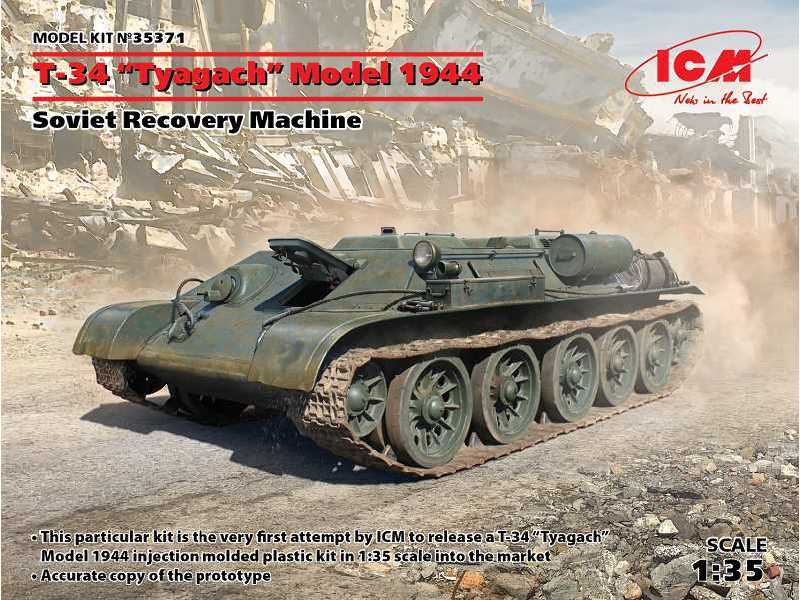 T-34 Tiagacz - model 1944 - sowiecki ciągnik naprawczy - zdjęcie 1