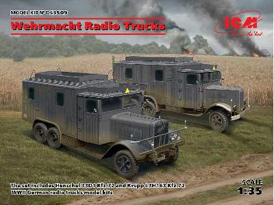 Henschel 33D1 Kfz.72 Krupp L3H163 Kfz.72 niem. pojazdy łączności - zdjęcie 1