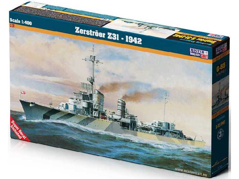 Zerstroer Z31 - 1942 - zdjęcie 1 Zerstroer Z31 - 1942 - zdjęcie 1