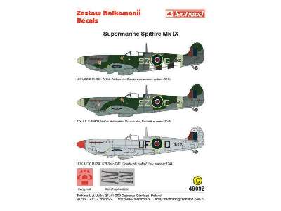 Kalkomania - Supermarine Spitfire IX - zdjęcie 2