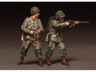 Sergeant And Radio Operator 82st Airborne In Battle. WW Ii 2 Fig - zdjęcie 5