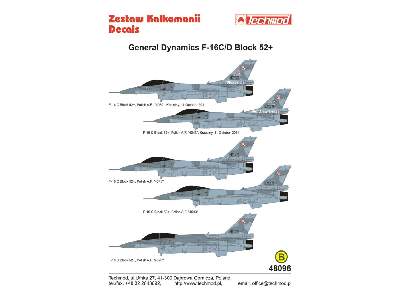 Kalkomania - General Dynamics F-16C/D Block 52+ - zdjęcie 2