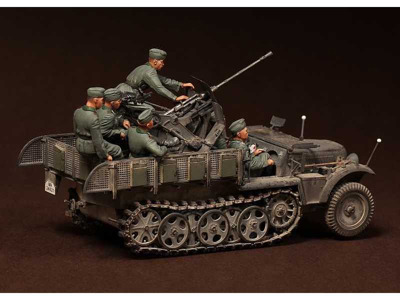 Crew For Sd.Kfz.10/4 Fur 2cm Flak 30 (For Dragon 6739) 6 Figures - zdjęcie 1