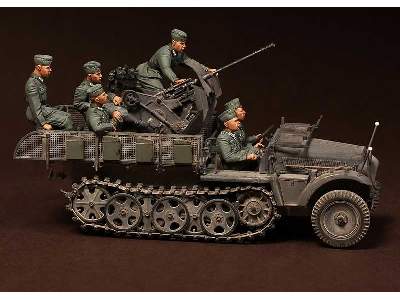 Crew For Sd.Kfz.10/4 Fur 2cm Flak 30 (For Dragon 6739) 6 Figures - zdjęcie 2