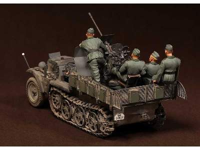 Crew For Sd.Kfz.10/4 Fur 2cm Flak 30 (For Dragon 6739) 6 Figures - zdjęcie 6