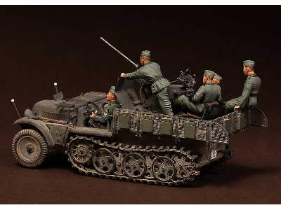 Crew For Sd.Kfz.10/4 Fur 2cm Flak 30 (For Dragon 6739) 6 Figures - zdjęcie 8