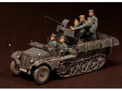 Crew For Sd.Kfz.10/4 Fur 2cm Flak 30 (For Dragon 6739) 6 Figures - zdjęcie 10