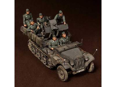 Crew For Sd.Kfz.10/4 Fur 2cm Flak 30 (For Dragon 6739) 6 Figures - zdjęcie 15