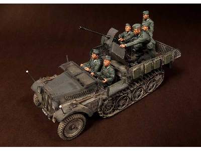 Crew For Sd.Kfz.10/4 Fur 2cm Flak 30 (For Dragon 6739) 6 Figures - zdjęcie 18