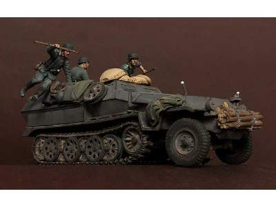 German Panzergrenadiers In  Battle. WW Ii 5 Figures Set - zdjęcie 7