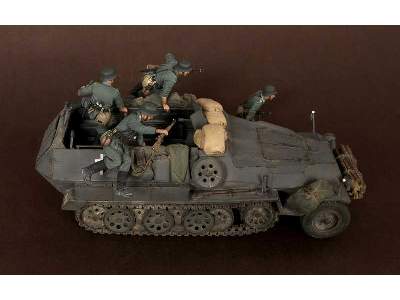 German Panzergrenadiers In  Battle. WW Ii 5 Figures Set - zdjęcie 12