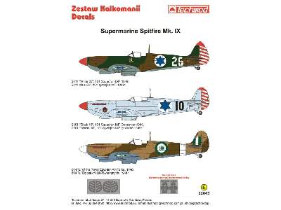 Kalkomania - Supermarine Spitfire IX - zdjęcie 2