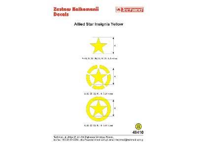 Kalkomania - Allied Star Insignia Yellow - zdjęcie 2