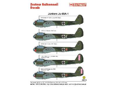 Kalkomania - Junkers Ju 88A-1 - zdjęcie 2