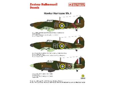 Kalkomania - Hawker Hurricane I - zdjęcie 2