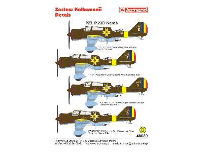 Kalkomania - PZL.23B Karaś - zdjęcie 2