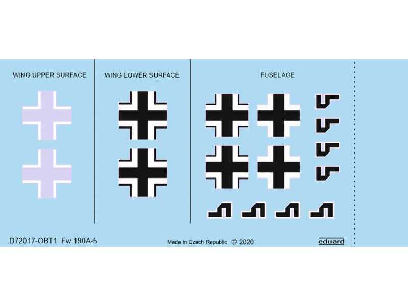 Fw 190A-5 national insignia 1/72 - zdjęcie 1 Fw 190A-5 national insignia 1/72 - zdjęcie 1