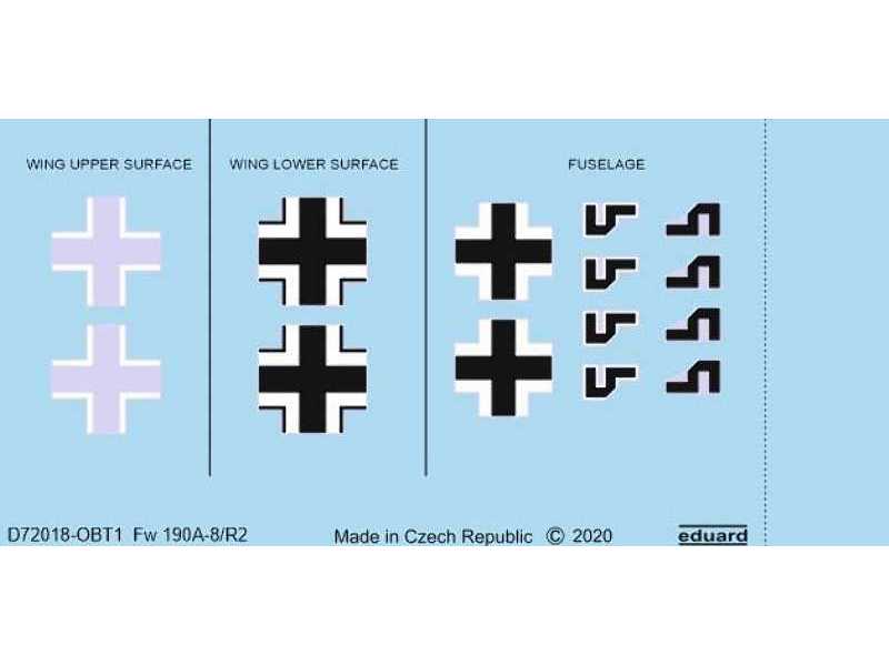 Fw 190A-8/ R2 national insignia 1/72 - zdjęcie 1 Fw 190A-8/ R2 national insignia 1/72 - zdjęcie 1