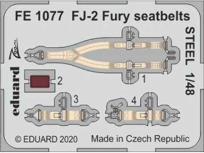 FJ-2 Fury seatbelts STEEL 1/48 - zdjęcie 1