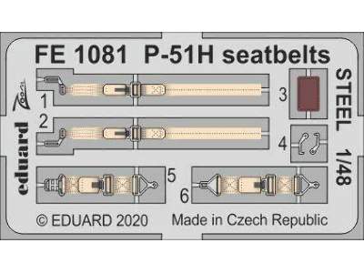 P-51H seatbelts STEEL 1/48 - zdjęcie 1