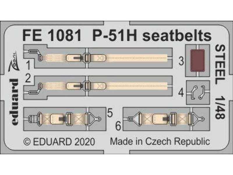 P-51H seatbelts STEEL 1/48 - zdjęcie 1 P-51H seatbelts STEEL 1/48 - zdjęcie 1