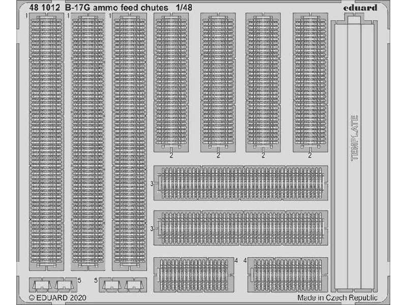 B-17G ammo feed chutes 1/48 - Hk Models - zdjęcie 1