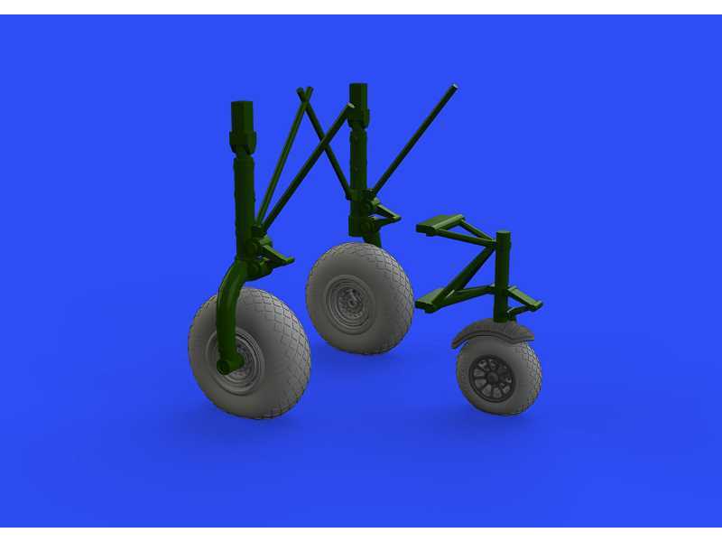 B-24 wheels (9spoke front wheel) 1/32 - Hobby Boss - zdjęcie 1