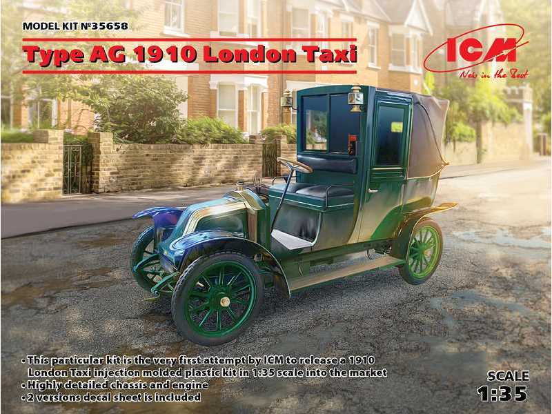 Renault AG 1910 - taksówka londyńska - zdjęcie 1 Renault AG 1910 - taksówka londyńska - zdjęcie 1