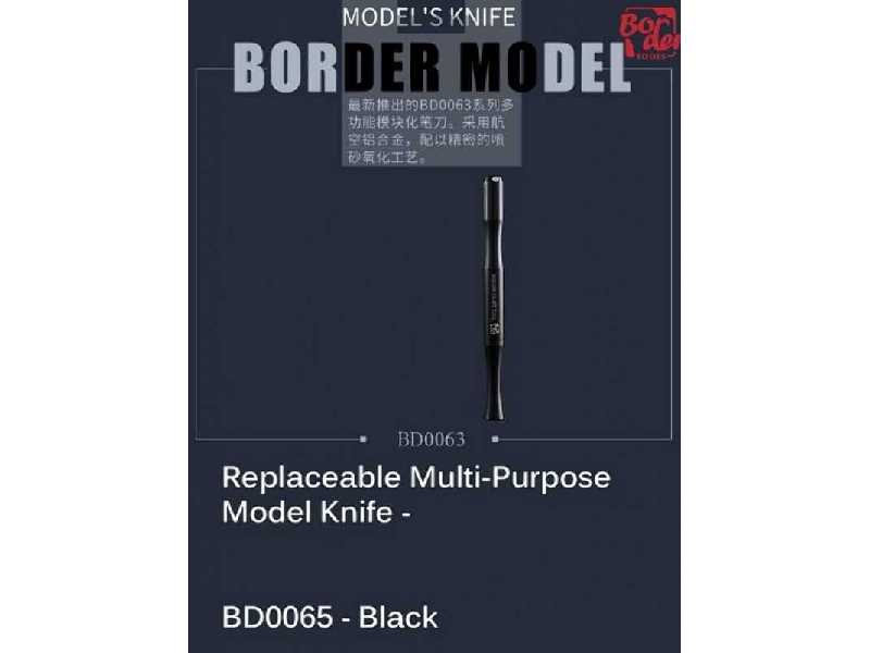 Multi-purpose Model Knife (3 In 1) Black - zdjęcie 1 Multi-purpose Model Knife (3 In 1) Black - zdjęcie 1
