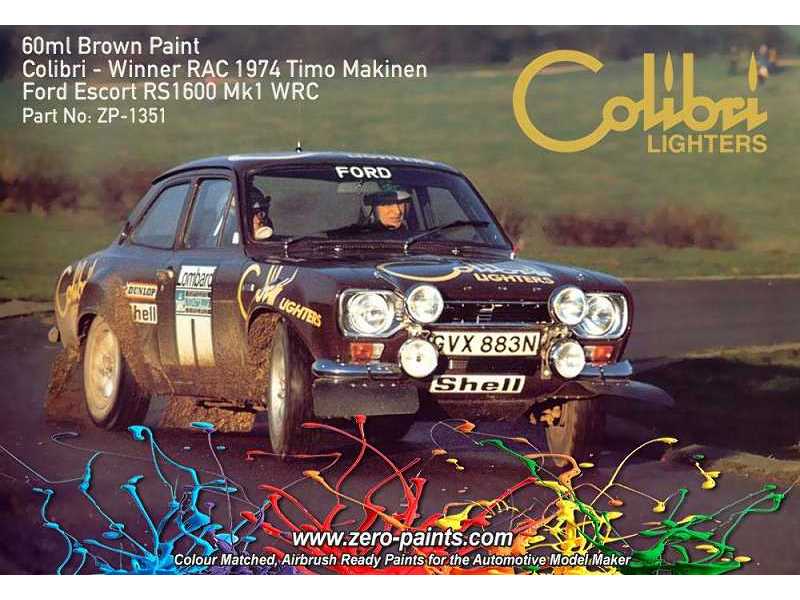 1351 Brown Paint For Ford Escort Mki Rs1600 (Colibri Lighters) - zdjęcie 1 1351 Brown Paint For Ford Escort Mki Rs1600 (Colibri Lighters) - zdjęcie 1
