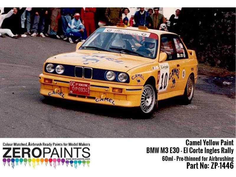 1446 Camel Yellow For Bmw M3 E30 - El Corte Ingles Rally - zdjęcie 1