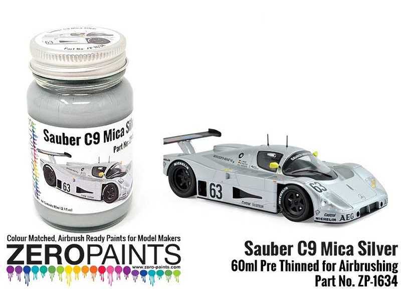 1634 Silver Mica Paint For Sauber C9 Le Mans 1989 - zdjęcie 1
