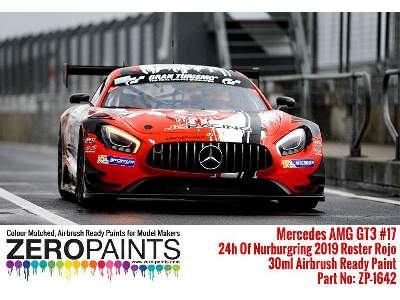 1642 Mercedes Amg Gt3 17 Adac Total 24h Of Nurburgring 2019 Red - zdjęcie 3