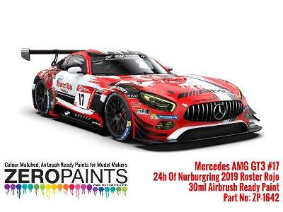 1642 Mercedes Amg Gt3 17 Adac Total 24h Of Nurburgring 2019 Red - zdjęcie 4