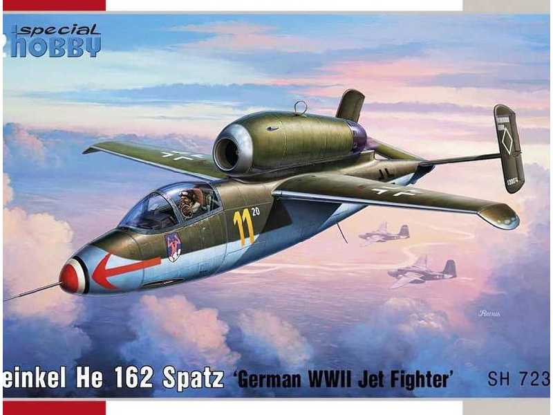 Heinkel He 162 Spatz - niemiecki myśliwiec odrzutowy II W. Ś. - zdjęcie 1