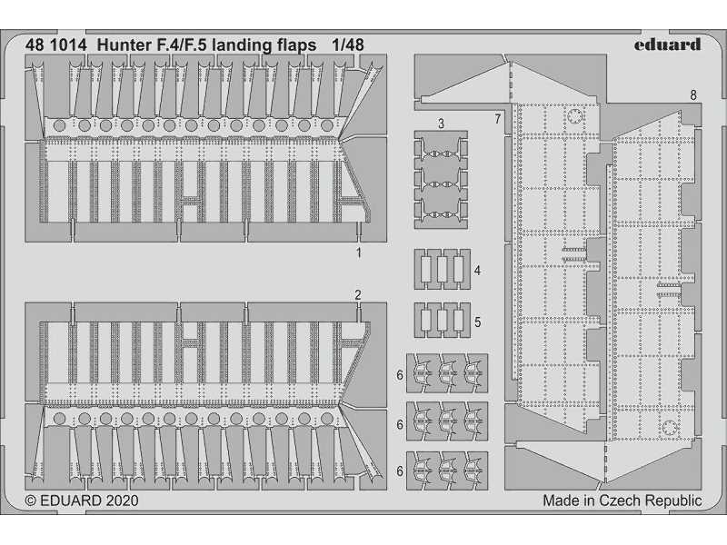 Hunter F.4/ F.5 landing flaps 1/48 - zdjęcie 1