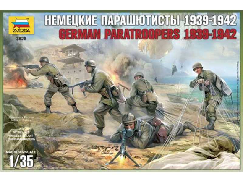 Figurki Niemieccy spadachroniarze - Kreta 1941 - zdjęcie 1