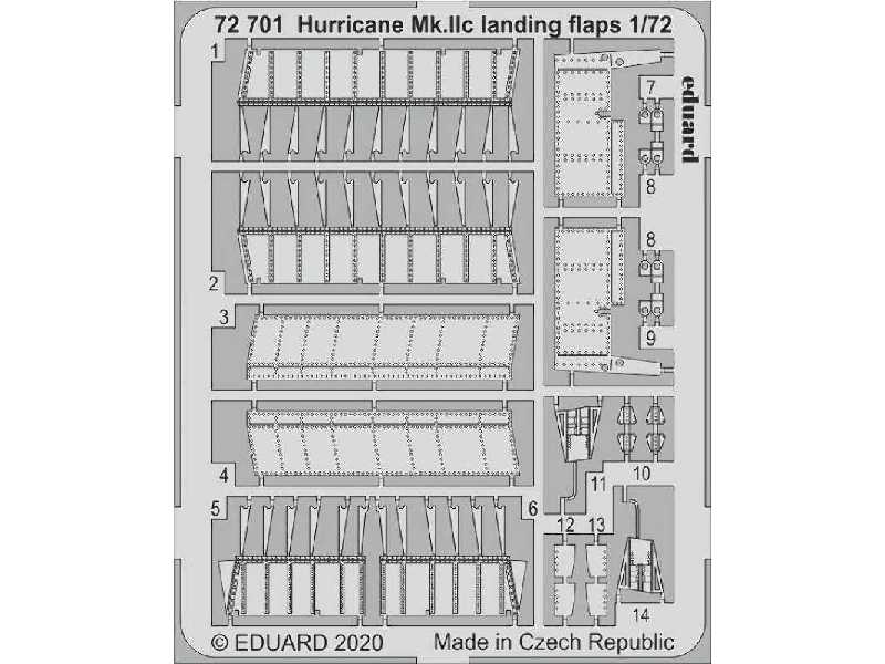 Hurricane Mk. IIc landing flaps 1/72 - zdjęcie 1
