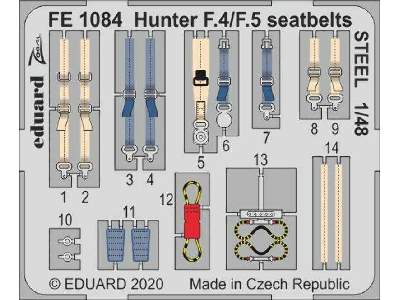 Hunter F.4/ F.5 seatbelts STEEL 1/48 - zdjęcie 1