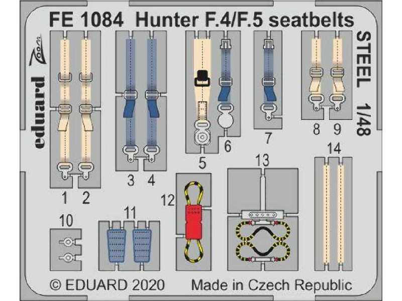Hunter F.4/ F.5 seatbelts STEEL 1/48 - zdjęcie 1