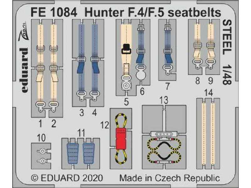 Hunter F.4/ F.5 seatbelts STEEL 1/48 - zdjęcie 1 Hunter F.4/ F.5 seatbelts STEEL 1/48 - zdjęcie 1