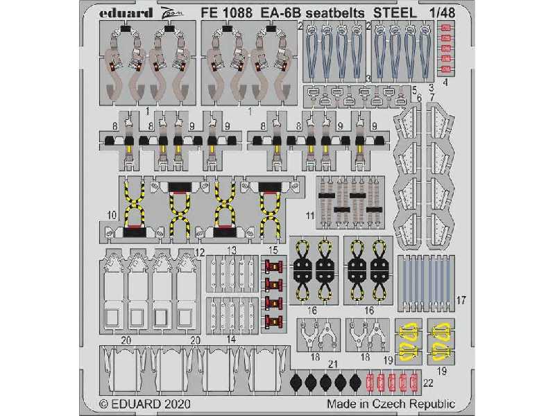 EA-6B seatbelts STEEL 1/48 - zdjęcie 1 EA-6B seatbelts STEEL 1/48 - zdjęcie 1