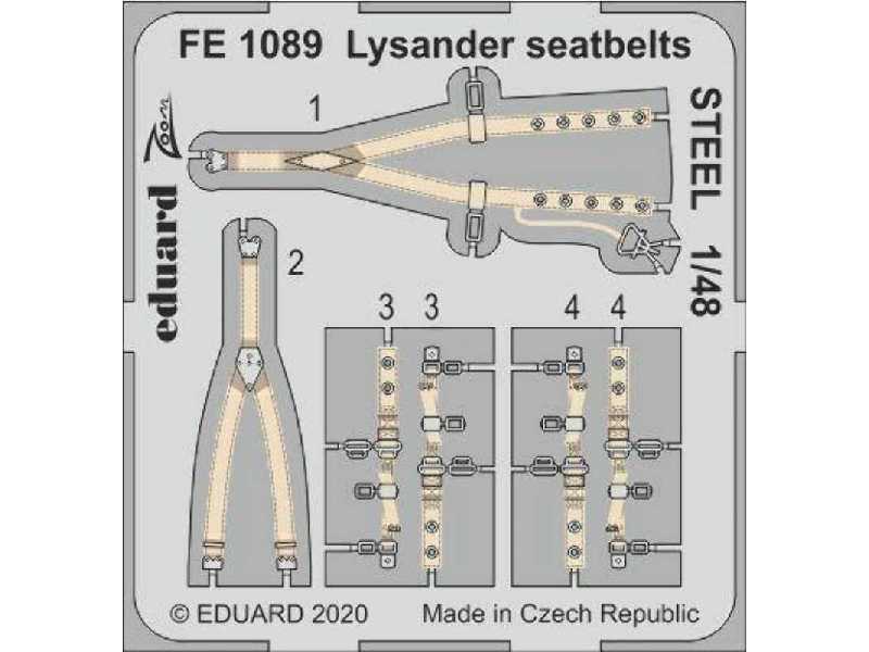 Lysander seatbelts STEEL 1/48 - zdjęcie 1