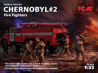 Czarnobyl 2 - AC-40-137 wóz strażacki + 4 strażaków - zdjęcie 1