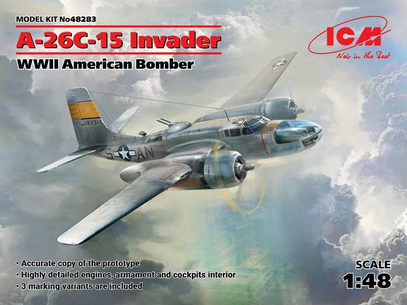 A-26C-15 Invader - amerykański bombowiec II W.Ś. - zdjęcie 1 A-26C-15 Invader - amerykański bombowiec II W.Ś. - zdjęcie 1