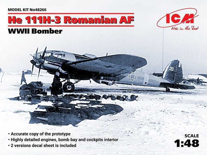 He 111H-3 - lotnictwo rumuńskie - II W.Ś. - zdjęcie 1 He 111H-3 - lotnictwo rumuńskie - II W.Ś. - zdjęcie 1