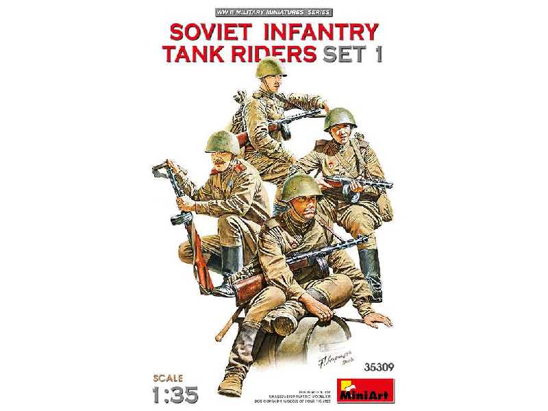 Sowiecka piechota - Infantry Tank Riders Set 1 - zdjęcie 1 Sowiecka piechota - Infantry Tank Riders Set 1 - zdjęcie 1